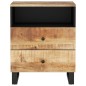 vidaXL Mesita de noche madera mango madera contrachapada 50x33x62 cm vidaXL Mesita de noche madera mango madera contrachapada 50x33x62 cm