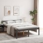 vidaXL Cama para personas mayores madera maciza pino gris 140x200 cm vidaXL Cama para personas mayores madera maciza pino gris 140x200 cm