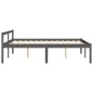vidaXL Cama para personas mayores madera maciza pino gris 140x200 cm vidaXL Cama para personas mayores madera maciza pino gris 140x200 cm