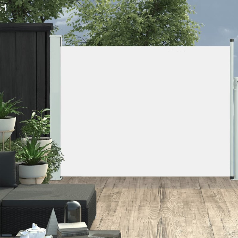 vidaXL Toldo lateral retráctil de jardín color crema 140x500 cm vidaXL Toldo lateral retráctil de jardín color crema 140x500 cm