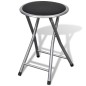 vidaXL Taburetes de cocina plegables 4 unidades cuero sintético vidaXL Taburetes de cocina plegables 4 unidades cuero sintético
