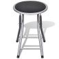 vidaXL Taburetes de cocina plegables 4 unidades cuero sintético vidaXL Taburetes de cocina plegables 4 unidades cuero sintético