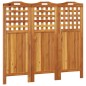 vidaXL Biombo de 3 paneles de madera maciza de acacia 121,5x2x115 cm vidaXL Biombo de 3 paneles de madera maciza de acacia 121,5x2x115 cm