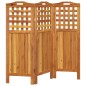 vidaXL Biombo de 3 paneles de madera maciza de acacia 121,5x2x115 cm vidaXL Biombo de 3 paneles de madera maciza de acacia 121,5x2x115 cm