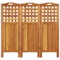 vidaXL Biombo de 3 paneles de madera maciza de acacia 121,5x2x115 cm vidaXL Biombo de 3 paneles de madera maciza de acacia 121,5x2x115 cm