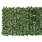 vidaXL Toldo para balcón con hojas verde oscuro 300x100 cm