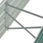 vidaXL Arriate de jardín de acero galvanizado verde 160x40x45 cm