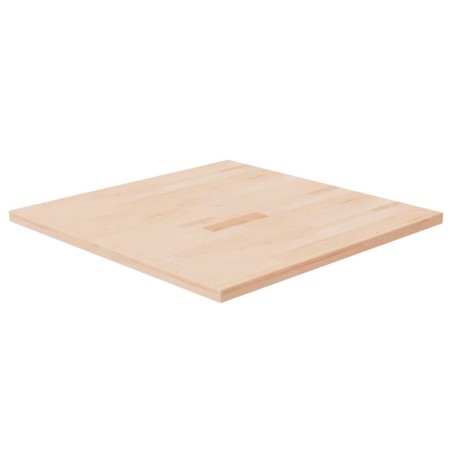 vidaXL Tablero de mesa cuadrada madera de roble sin tratar 70x70x2,5cm