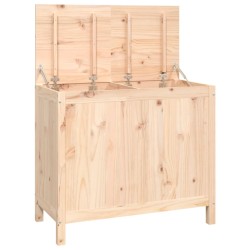 vidaXL Baúl para la colada madera maciza de pino 88,5x44x76 cm