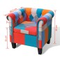 vidaXL Sillón con diseño de retales de tejido vidaXL Sillón con diseño de retales de tejido