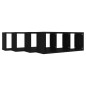 vidaXL Estante cubo de pared 4 uds contrachapado negro 60x15x23 cm vidaXL Estante cubo de pared 4 uds contrachapado negro 60x15x23 cm