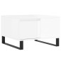 vidaXL Mesa de centro madera contrachapada blanco brillo 55x55x36,5 cm vidaXL Mesa de centro madera contrachapada blanco brillo 55x55x36,5 cm