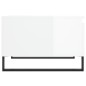 vidaXL Mesa de centro madera contrachapada blanco brillo 55x55x36,5 cm vidaXL Mesa de centro madera contrachapada blanco brillo 55x55x36,5 cm