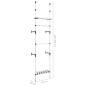 vidaXL Sistema de armario telescópico con barras y estante aluminio vidaXL Sistema de armario telescópico con barras y estante aluminio