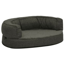 vidaXL Colchón para cama de perro ergonómico gris oscuro 60x42cm