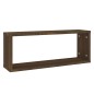 vidaXL Estantes cúbicos de pared 2 uds madera roble marrón 60x15x23 cm vidaXL Estantes cúbicos de pared 2 uds madera roble marrón 60x15x23 cm