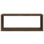 vidaXL Estantes cúbicos de pared 2 uds madera roble marrón 60x15x23 cm vidaXL Estantes cúbicos de pared 2 uds madera roble marrón 60x15x23 cm