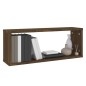 vidaXL Estantes cúbicos de pared 2 uds madera roble marrón 60x15x23 cm vidaXL Estantes cúbicos de pared 2 uds madera roble marrón 60x15x23 cm
