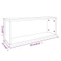 vidaXL Estantes cúbicos de pared 2 uds madera roble marrón 60x15x23 cm vidaXL Estantes cúbicos de pared 2 uds madera roble marrón 60x15x23 cm