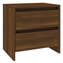 vidaXL Mesita de noche madera ingeniería marrón roble 45x34,5x44,5 cm
