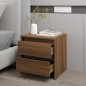 vidaXL Mesita de noche madera ingeniería marrón roble 45x34,5x44,5 cm vidaXL Mesita de noche madera ingeniería marrón roble 45x34,5x44,5 cm