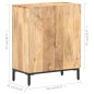 vidaXL Aparador de madera maciza de mango 60x35x77 cm vidaXL Aparador de madera maciza de mango 60x35x77 cm