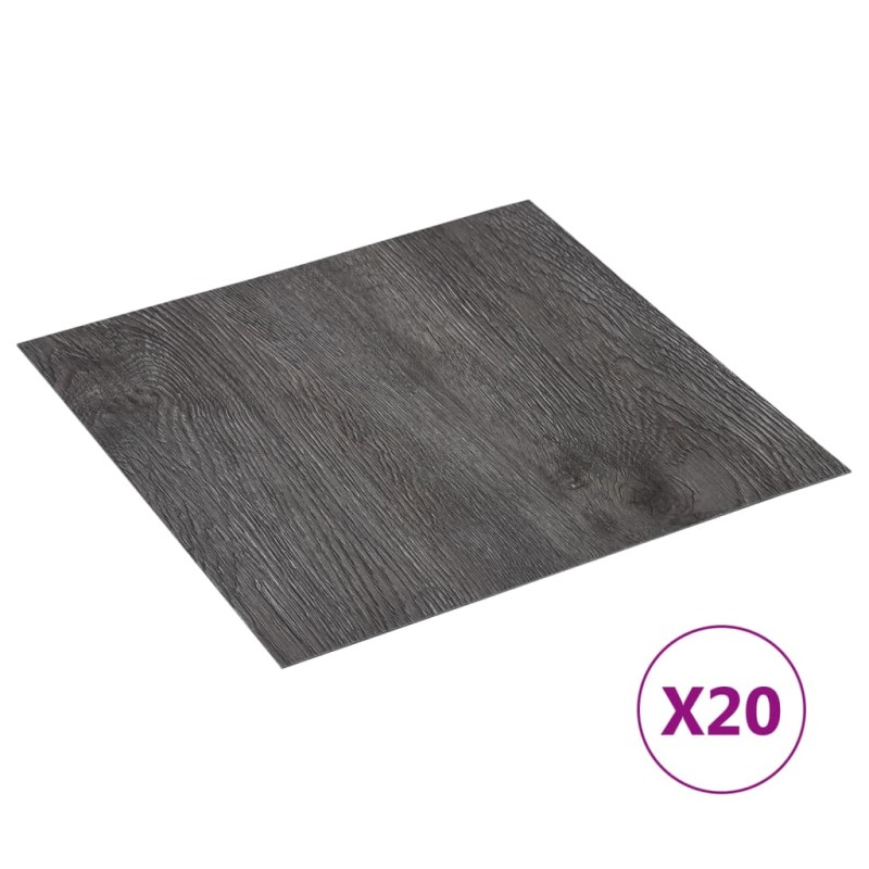 vidaXL Tarimas autoadhesivas 20 unidades PVC 1,86 m² marrón vidaXL Tarimas autoadhesivas 20 unidades PVC 1,86 m² marrón
