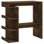 vidaXL Mesa alta con estante roble ahumado 100x50x101,5 cm vidaXL Mesa alta con estante roble ahumado 100x50x101,5 cm