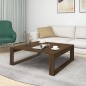 vidaXL Mesa de centro madera contrachapada roble marrón 100x100x35 cm vidaXL Mesa de centro madera contrachapada roble marrón 100x100x35 cm