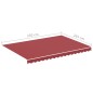 vidaXL Tela de repuesto para toldo rojo burdeos 3,5x2,5 m