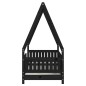 vidaXL Estructura de cama para niños madera de pino negro 70x140 cm vidaXL Estructura de cama para niños madera de pino negro 70x140 cm