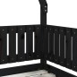 vidaXL Estructura de cama para niños madera de pino negro 70x140 cm vidaXL Estructura de cama para niños madera de pino negro 70x140 cm