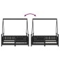 vidaXL Estructura de cama para niños madera de pino negro 70x140 cm vidaXL Estructura de cama para niños madera de pino negro 70x140 cm