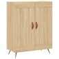 vidaXL Aparador de madera de ingeniería roble Sonoma 69,5x34x90 cm