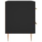 vidaXL Mesita de noche madera de ingeniería negro 40x35x47,5 cm vidaXL Mesita de noche madera de ingeniería negro 40x35x47,5 cm