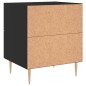 vidaXL Mesita de noche madera de ingeniería negro 40x35x47,5 cm vidaXL Mesita de noche madera de ingeniería negro 40x35x47,5 cm
