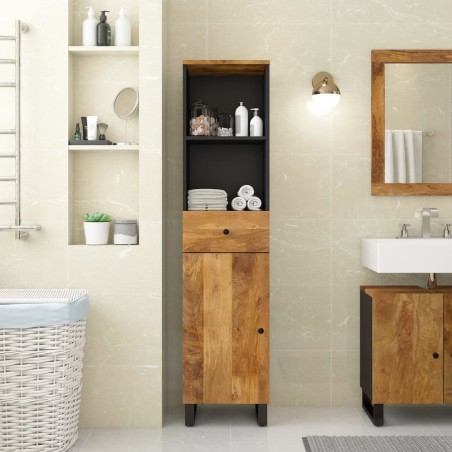 vidaXL Mueble de baño madera maciza de mango 38x33x160 cm