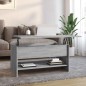 vidaXL Mesa de centro madera contrachapada gris Sonoma 80x50x40 cm vidaXL Mesa de centro madera contrachapada gris Sonoma 80x50x40 cm