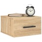 vidaXL Mesitas de noche de pared 2 uds color roble Sonoma 35x35x20 cm vidaXL Mesitas de noche de pared 2 uds color roble Sonoma 35x35x20 cm
