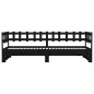 vidaXL Sofá cama extraíble madera maciza de pino negro 2x(80x200) cm