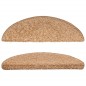 vidaXL Alfombras de peldaños de escalera 15 uds beige 56x17x3 cm vidaXL Alfombras de peldaños de escalera 15 uds beige 56x17x3 cm