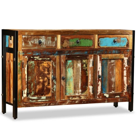 vidaXL Aparador de madera reciclada maciza 120x35x76 cm
