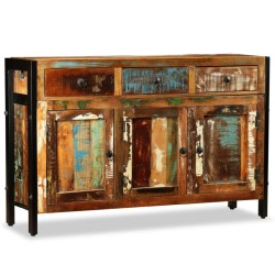 vidaXL Aparador de madera reciclada maciza 120x35x76 cm