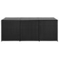 vidaXL Caja de almacenaje de jardín ratán sintético negro 180x90x70 cm vidaXL Caja de almacenaje de jardín ratán sintético negro 180x90x70 cm