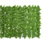vidaXL Toldo para balcón con hojas verde 600x100 cm vidaXL Toldo para balcón con hojas verde 600x100 cm