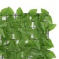 vidaXL Toldo para balcón con hojas verde 600x100 cm vidaXL Toldo para balcón con hojas verde 600x100 cm