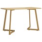 vidaXL Mesa de comedor MDF y hierro marrón claro 120x60x74 cm vidaXL Mesa de comedor MDF y hierro marrón claro 120x60x74 cm