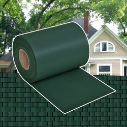 vidaXL Panel de valla de PVC verde 70x0,19 m 