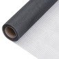 vidaXL Malla mosquitera de fibra de vidrio gris 112x2000 cm