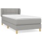 vidaXL Cama box spring con colchón tela gris claro 90x200 cm vidaXL Cama box spring con colchón tela gris claro 90x200 cm
